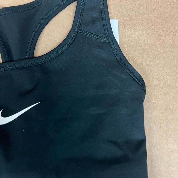 NWT Nike Black Medium Support Non Padded Swoosh 2.0 Sports Bra Size XS - Picture 3 of 5